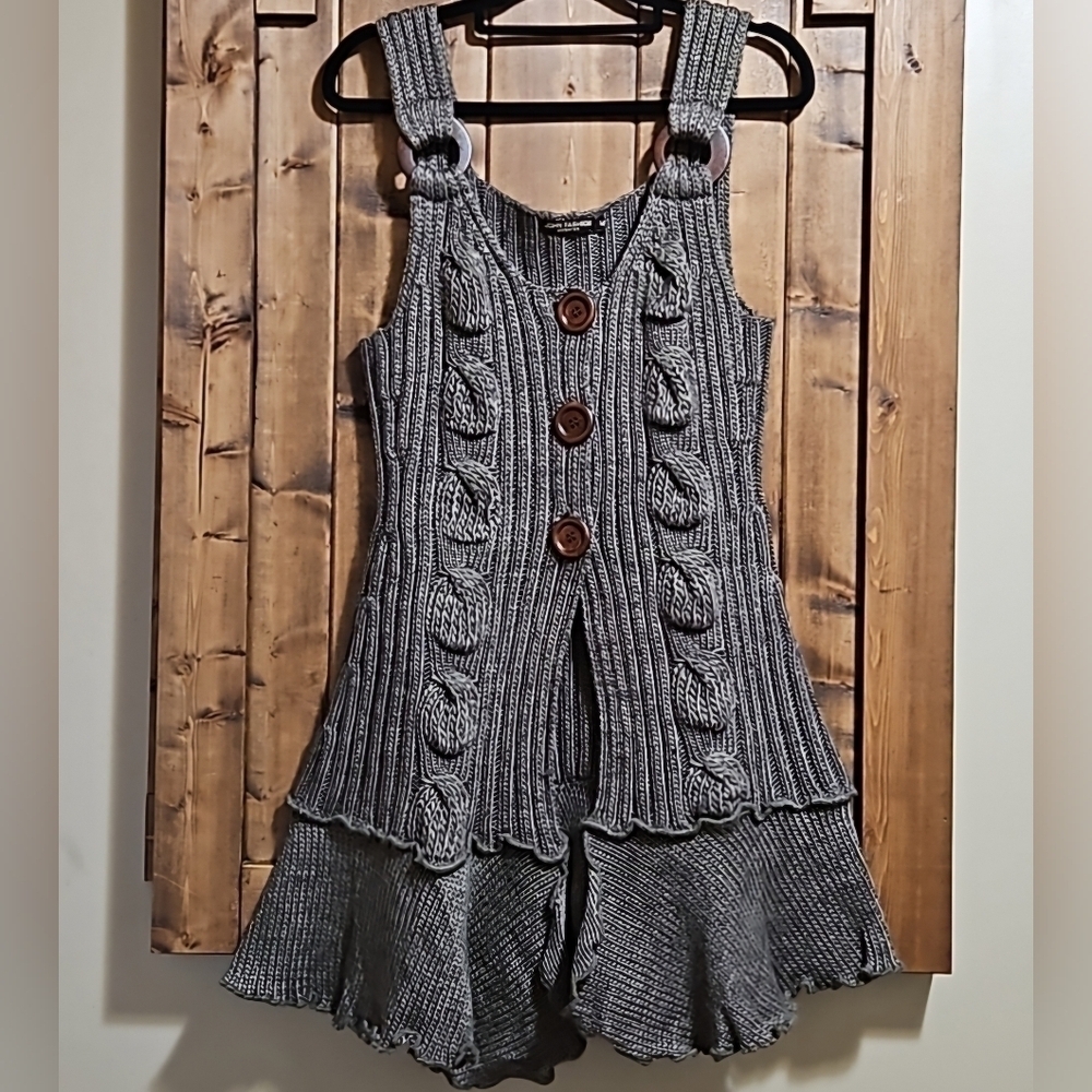John Fashion Knit Wool Blend Vest Medium